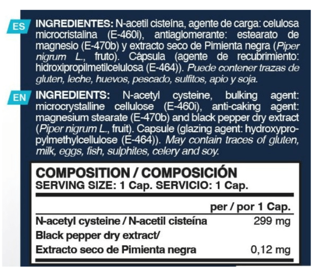 NAC N-ACETIL CISTEINA - 90 caps