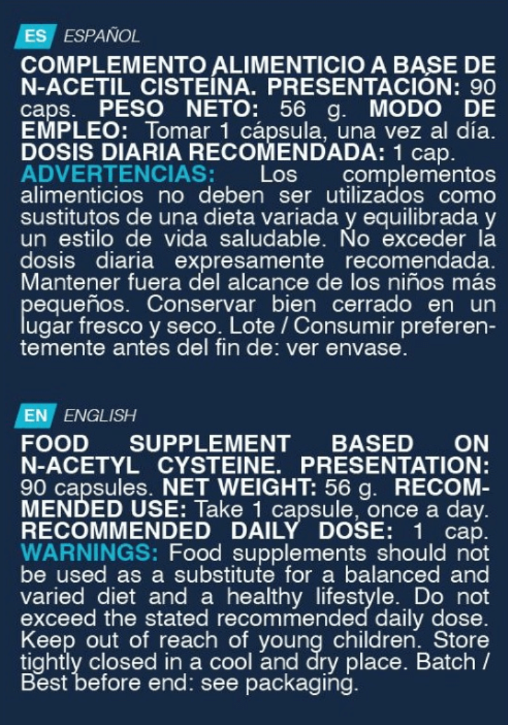 NAC N-ACETIL CISTEINA - 90 caps