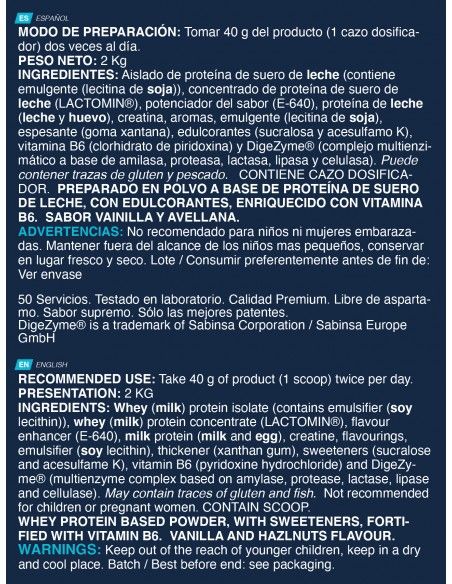 Iso Advanced Plus - Vainilla Avellana