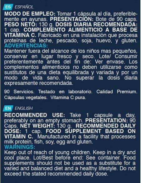 Vitamina C 1000mg - 90 caps
