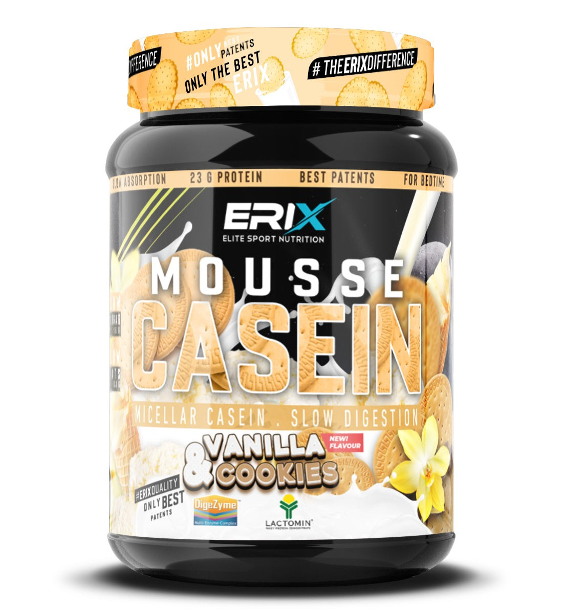 Mousse Casein 1 kg - Vainilla & Cookies