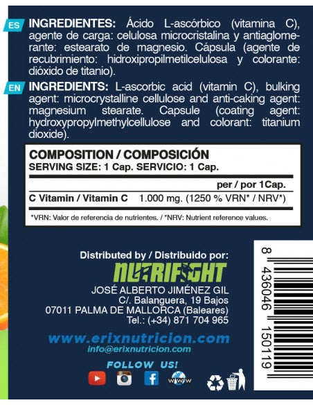 Vitamina C 1000mg - 90 caps