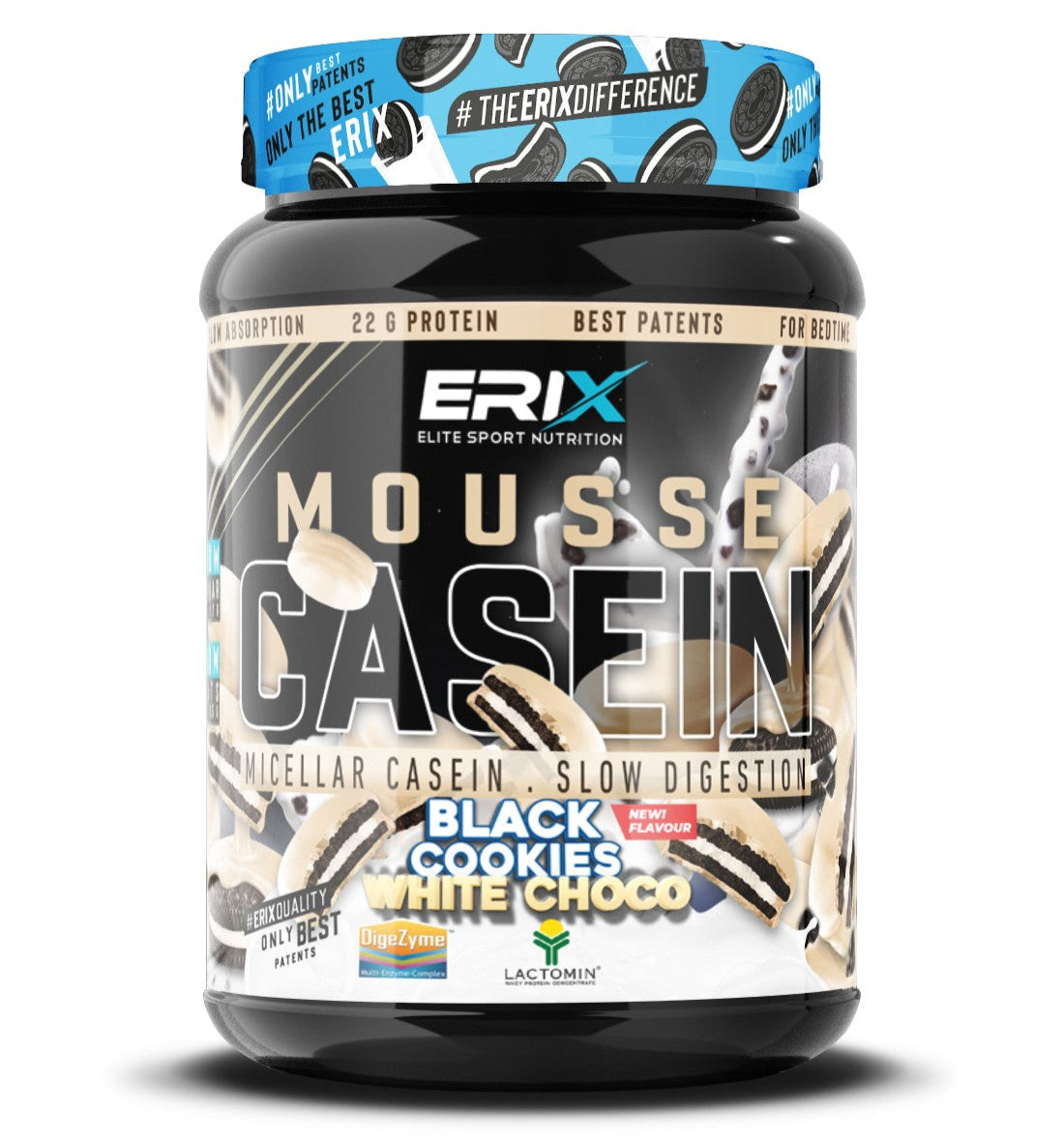 Mousse Casein 1 kg - Black Cookies/Choco blanco