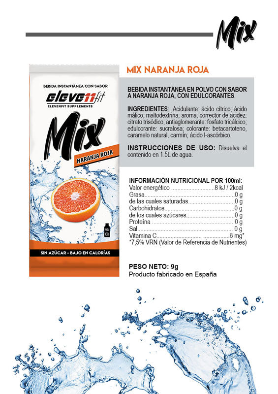 Sobre Mix Sin Azúcar - Naranja Roja