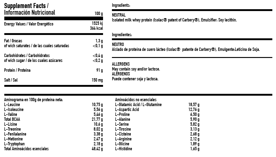 ISOwhey 100 - 1362g (Unflavored)