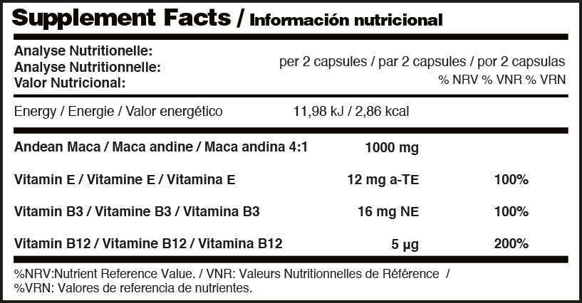 MACA ANDINA - 200 caps
