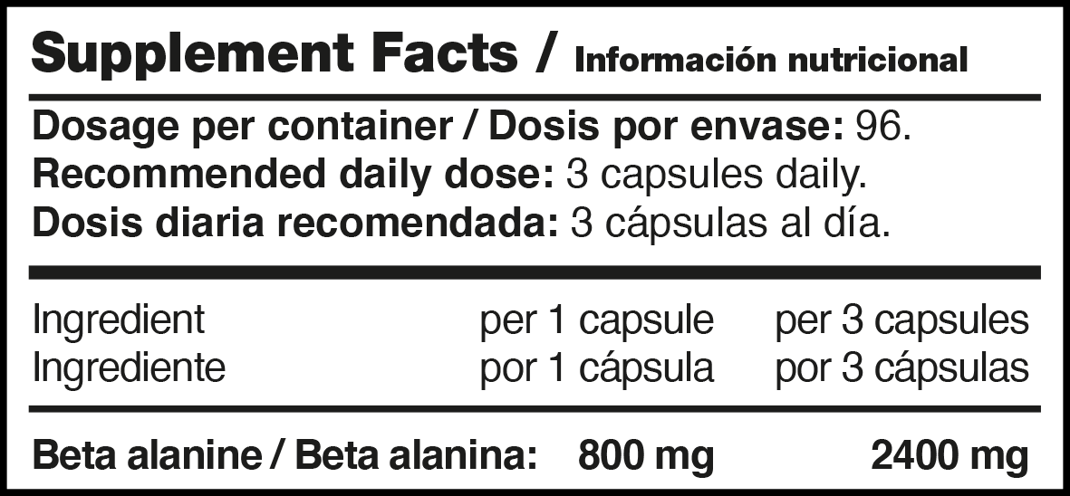 Beta Alanina 2400 - 96 caps