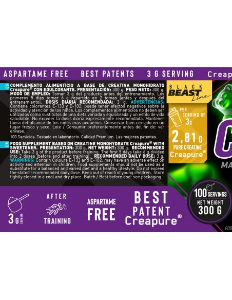 Creatina Creapure 300g - Green Gummies