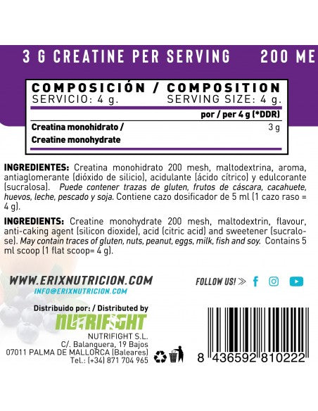 Creatine Pure Micronized 300g - Tropical