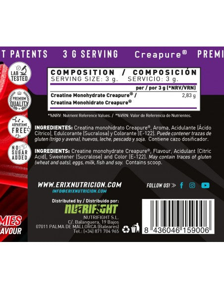 Creatina Creapure 300g - Red Gummies