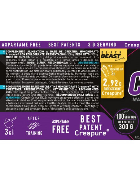 Creatina Creapure 300g - Piruleta