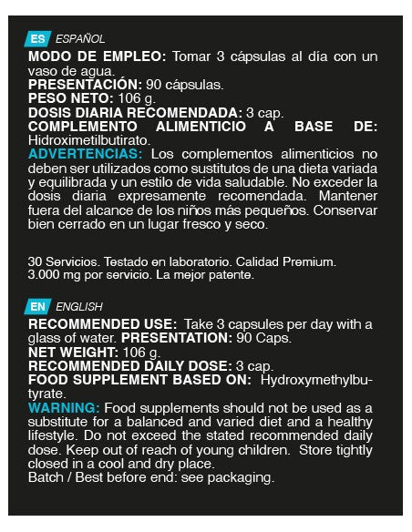 HMB 3000 MG - 90 caps