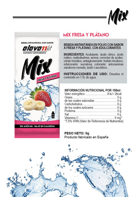 Sobre Mix Sin Azúcar - Fresa Plátano