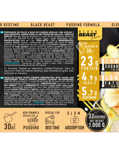 Mousse Casein 1 kg - Vainilla & Cookies