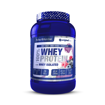100% Whey Protein 908g - Frutas del Bosque