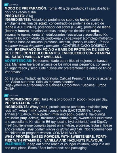 Iso Advanced Plus - Vainilla Avellana