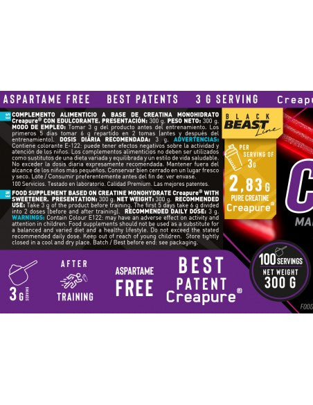 Creatina Creapure 300g - Red Gummies